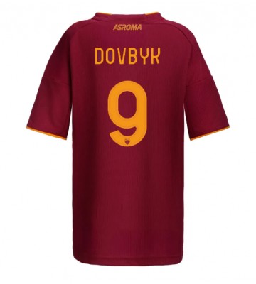 AS Roma Artem Dovbyk #9 Hjemmebanetrøje Dame 2025-26 Kortærmet